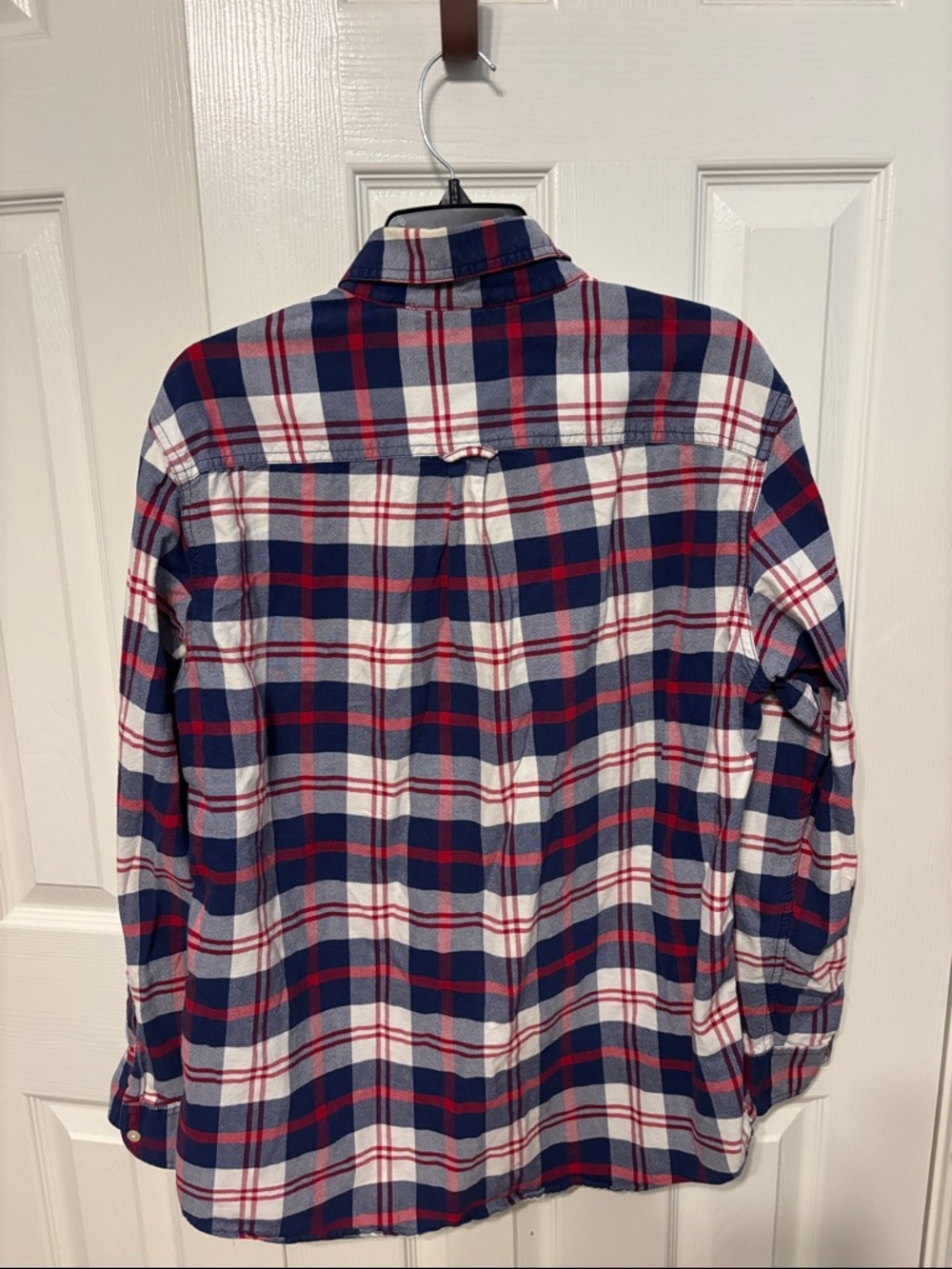 Chaps Classic Fit Plaid Oxford Shirt - Picture 6 of 7